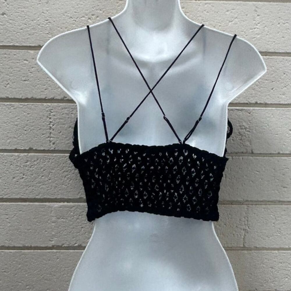 Free People Women's Adella Bralette Black size L - Picture 5 of 8